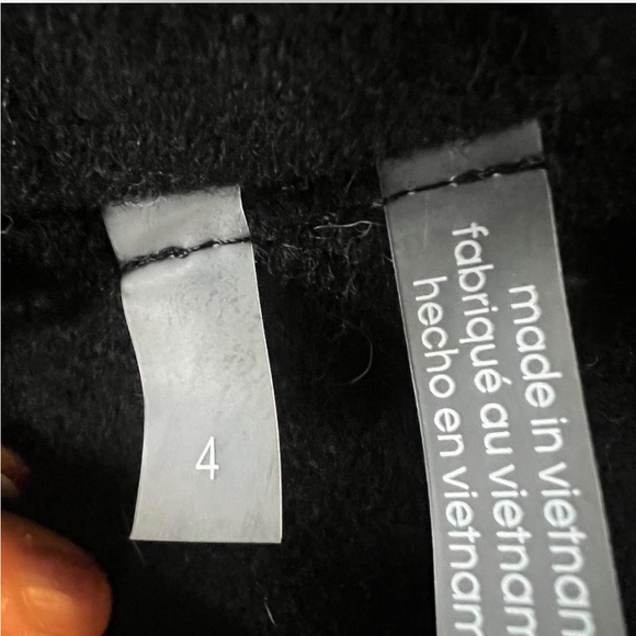 Black Calvin Klein Wool Blend Peacoat - Picture 6 of 7